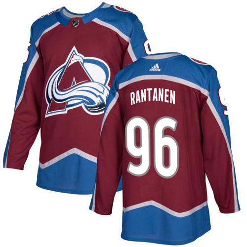 Adidas Avalanche #96 Mikko Rantanen Burgundy Home Authentic Stitched Youth NHL Jersey