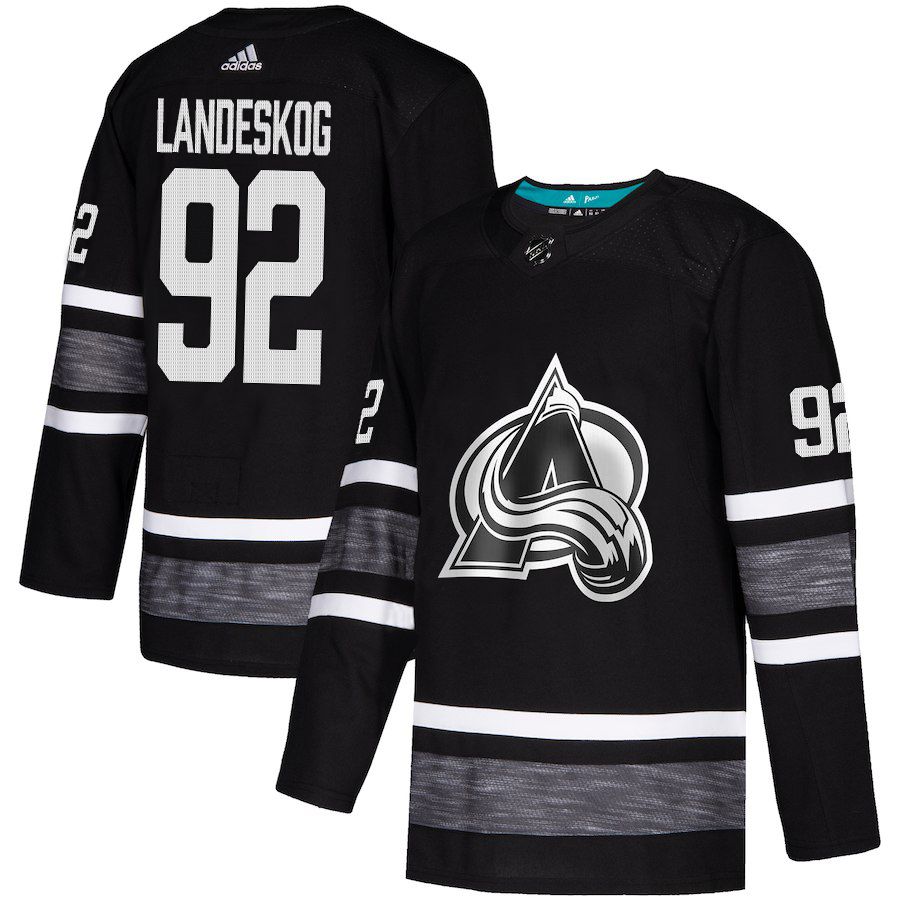 Adidas Avalanche #92 Gabriel Landeskog Black Authentic 2019 All-Star Stitched Youth NHL Jersey