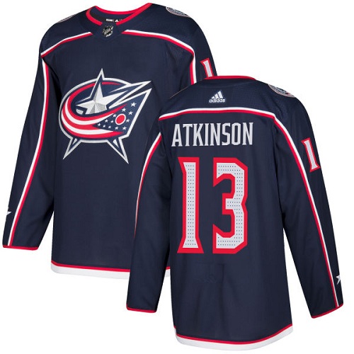 Adidas Blue Jackets #13 Cam Atkinson Navy Blue Home Authentic Stitched Youth NHL Jersey