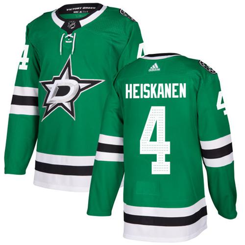 Adidas Stars #4 Miro Heiskanen Green Home Authentic Youth Stitched NHL Jersey
