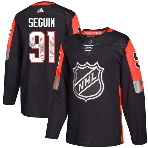 Adidas Stars #91 Tyler Seguin Black 2018 All-Star Central Division Authentic Youth Stitched NHL Jersey