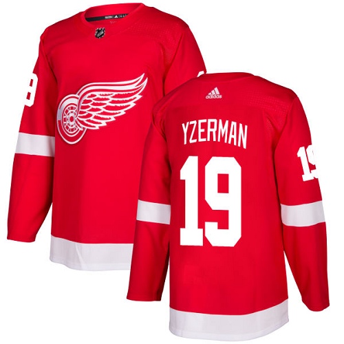 Adidas Red Wings #19 Steve Yzerman Red Home Authentic Stitched Youth NHL Jersey