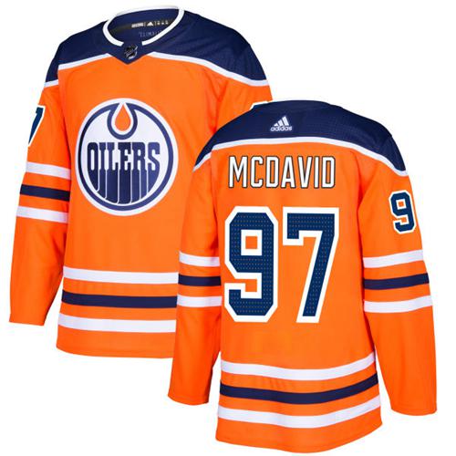 Adidas Oilers #97 Connor McDavid Orange Home Authentic Stitched Youth NHL Jersey