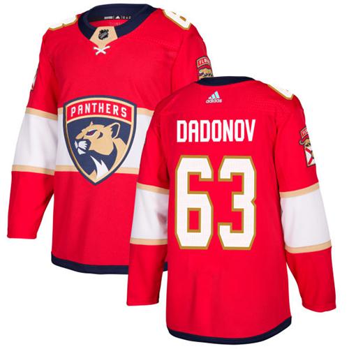 Adidas Panthers #63 Evgenii Dadonov Red Home Authentic Stitched Youth NHL Jersey