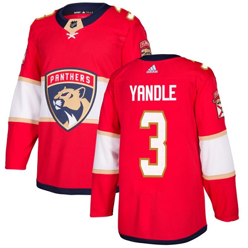 Adidas Panthers #3 Keith Yandle Red Home Authentic Stitched Youth NHL Jersey