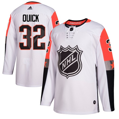 Adidas Kings #32 Jonathan Quick White 2018 All-Star Pacific Division Authentic Stitched Youth NHL Jersey