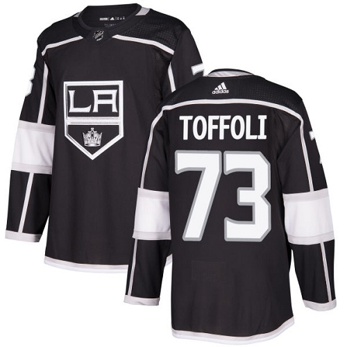 Adidas Kings #73 Tyler Toffoli Black Home Authentic Stitched Youth NHL Jersey