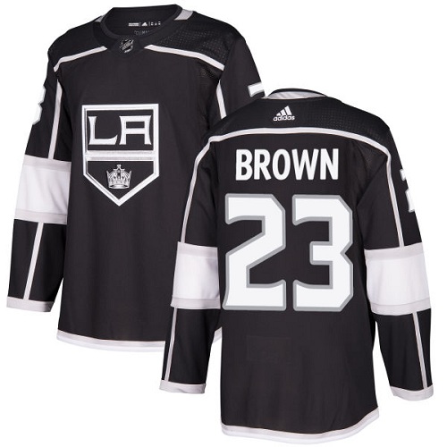 Adidas Kings #23 Dustin Brown Black Home Authentic Stitched Youth NHL Jersey