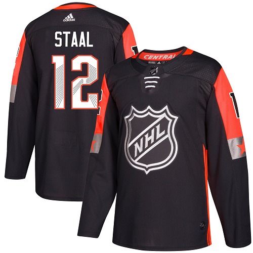Adidas Wild #12 Eric Staal Black 2018 All-Star Central Division Authentic Stitched Youth NHL Jersey
