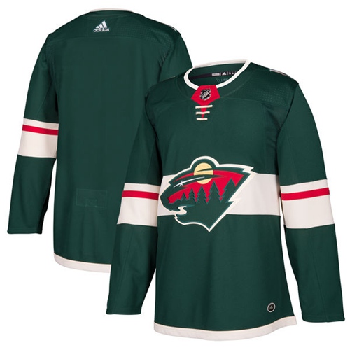 Adidas Wild Blank Green Home Authentic Stitched Youth NHL Jersey