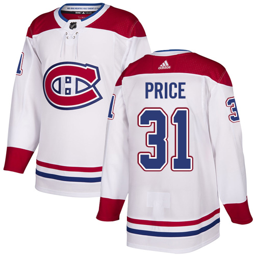 Adidas Canadiens #31 Carey Price White Authentic Stitched Youth NHL Jersey