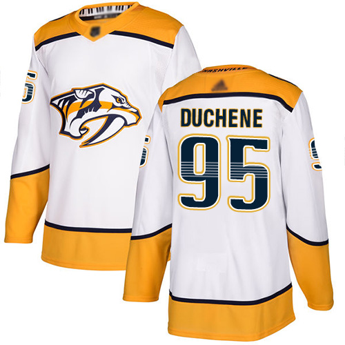 Adidas Predators #95 Matt Duchene White Road Authentic Stitched Youth NHL Jersey