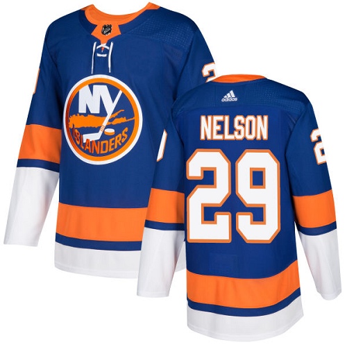Adidas Islanders #29 Brock Nelson Royal Blue Home Authentic Stitched Youth NHL Jersey