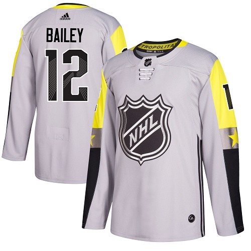 Adidas Islanders #12 Josh Bailey Gray 2018 All-Star Metro Division Authentic Stitched Youth NHL Jersey