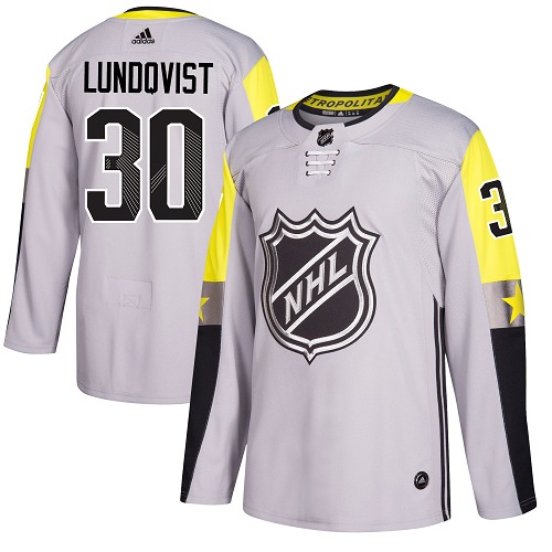Adidas Rangers #30 Henrik Lundqvist Gray 2018 All-Star Metro Division Authentic Stitched Youth NHL Jersey