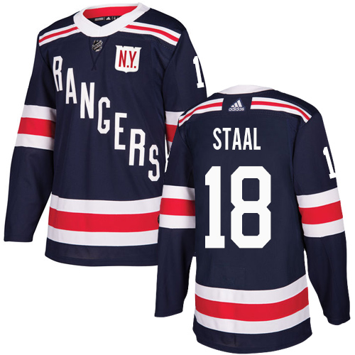 Adidas Rangers #18 Marc Staal Navy Blue Authentic 2018 Winter Classic Stitched Youth NHL Jersey