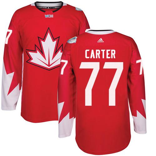Team Canada #77 Jeff Carter Red 2016 World Cup Stitched Youth NHL Jersey