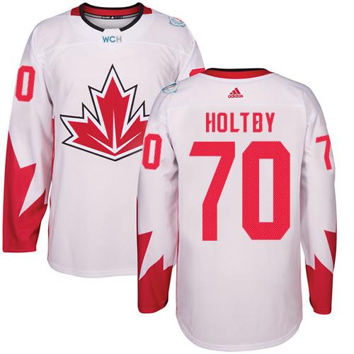 Team Canada #70 Braden Holtby White 2016 World Cup Stitched Youth NHL Jersey