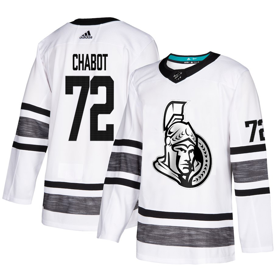 Adidas Senators #72 Thomas Chabot White Authentic 2019 All-Star Stitched Youth NHL Jersey