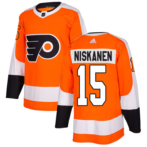 Adidas Flyers #15 Matt Niskanen Orange Home Authentic Stitched Youth NHL Jersey