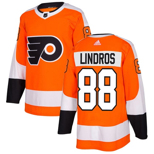Adidas Flyers #88 Eric Lindros Orange Home Authentic Stitched Youth NHL Jersey