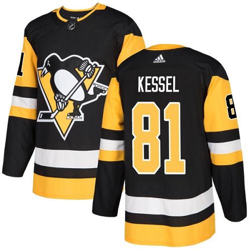 Adidas Penguins #81 Phil Kessel Black Home Authentic Stitched Youth NHL Jersey