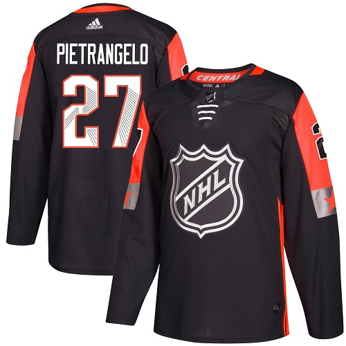 Adidas Blues #27 Alex Pietrangelo Black 2018 All-Star Central Division Authentic Stitched Youth NHL Jersey