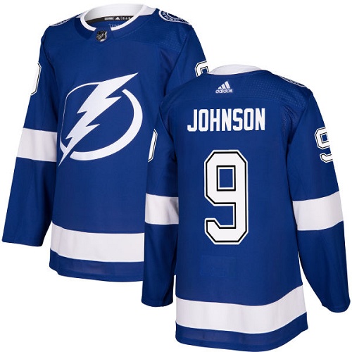Adidas Lightning #9 Tyler Johnson Blue Home Authentic Stitched Youth NHL Jersey