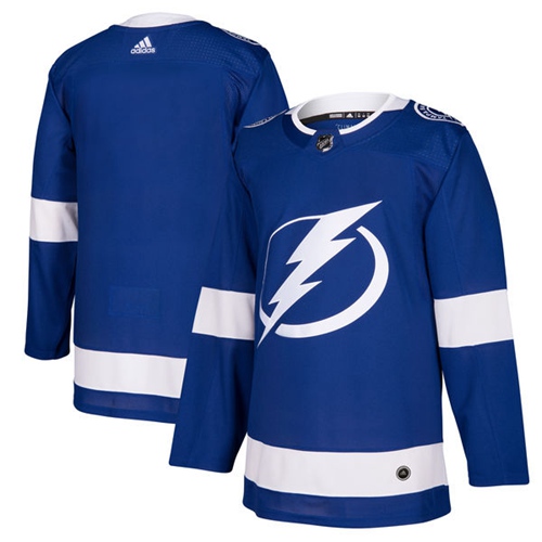 Adidas Lightning Blank Blue Home Authentic Stitched Youth NHL Jersey