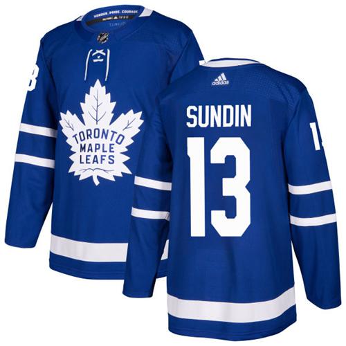 Adidas Maple Leafs #13 Mats Sundin Blue Home Authentic Stitched Youth NHL Jersey