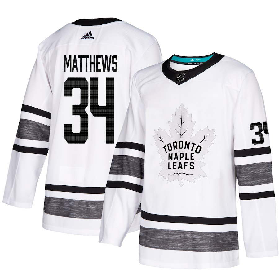 Adidas Maple Leafs #34 Auston Matthews White Authentic 2019 All-Star Stitched Youth NHL Jersey