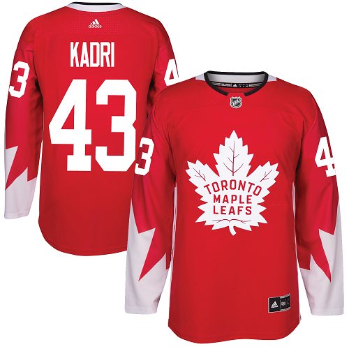Adidas Maple Leafs #43 Nazem Kadri Red Team Canada Authentic Stitched Youth NHL Jersey