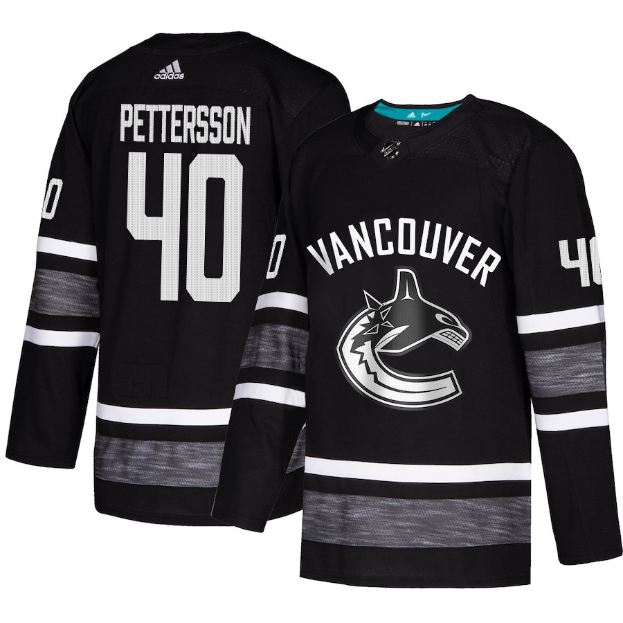 Adidas Canucks #40 Elias Pettersson Black Authentic 2019 All-Star Youth Stitched NHL Jersey