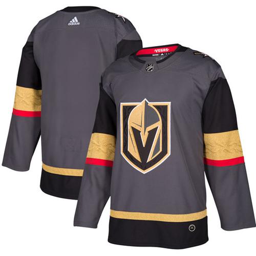 Adidas Golden Knights Blank Grey Home Authentic Stitched Youth NHL Jersey
