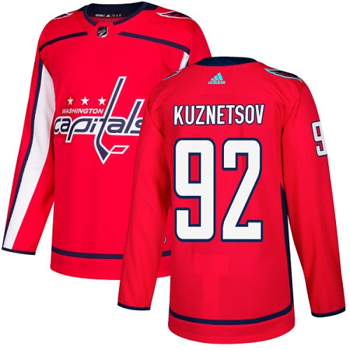 Adidas Capitals #92 Evgeny Kuznetsov Red Home Authentic Stitched Youth NHL Jersey