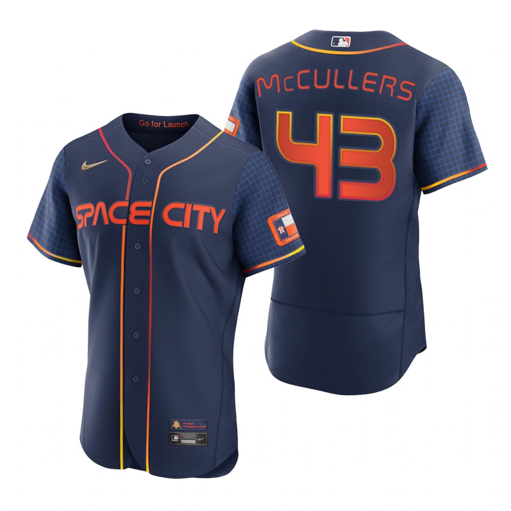 Men's Houston Astros Lance McCullers Navy 2022 City Connect Authentic Jersey