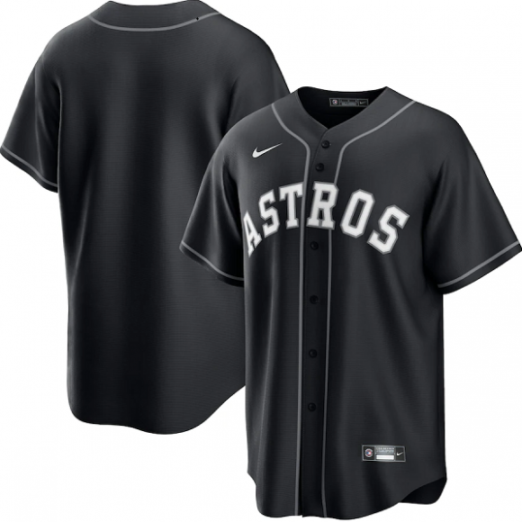 Men's Black Houston Astros Cool Base Stitched Baseball Jersey