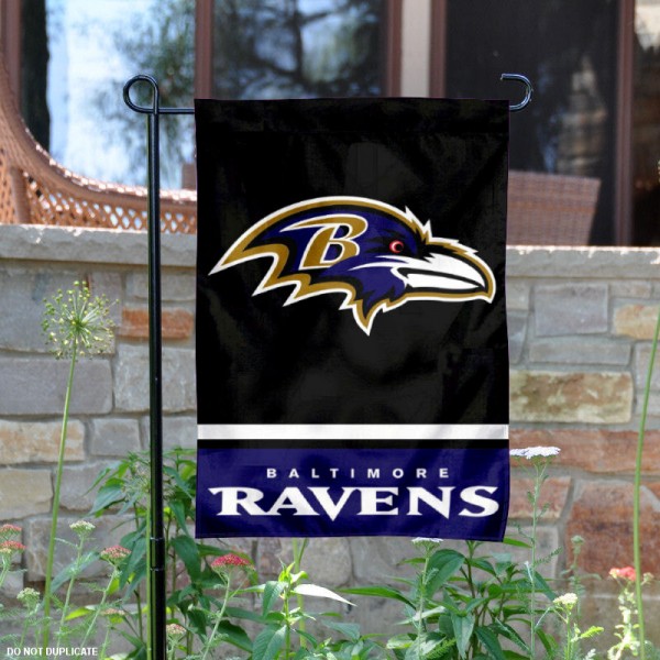 Baltimore Ravens Double-Sided Garden Flag 001 (Pls Check Description For Details)