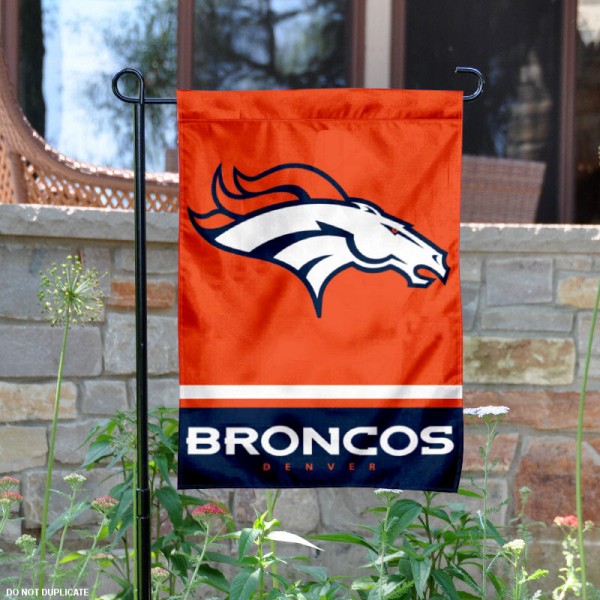 Denver Broncos Double-Sided Garden Flag 002 (Pls Check Description For Details)