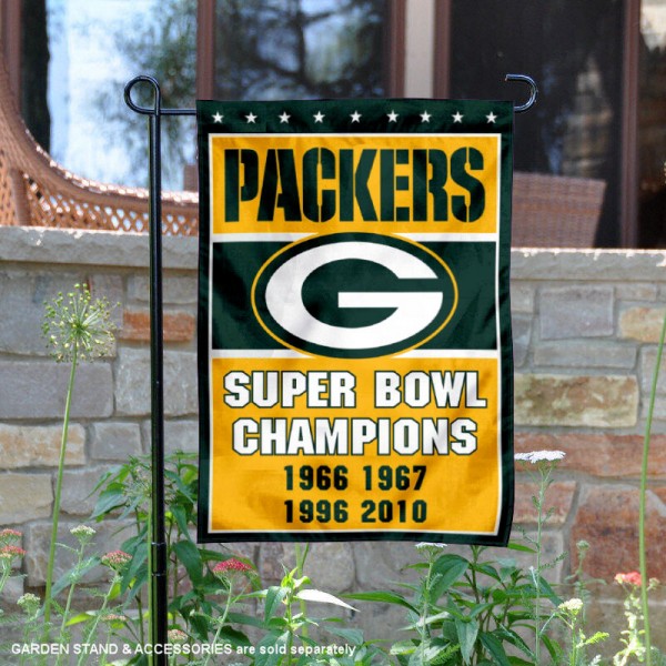 Green Bay Packers Double-Sided Garden Flag 003 (Pls Check Description For Details)