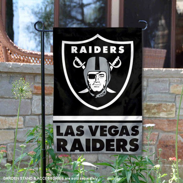 Las Vegas Raiders Double-Sided Garden Flag 002 (Pls Check Description For Details)