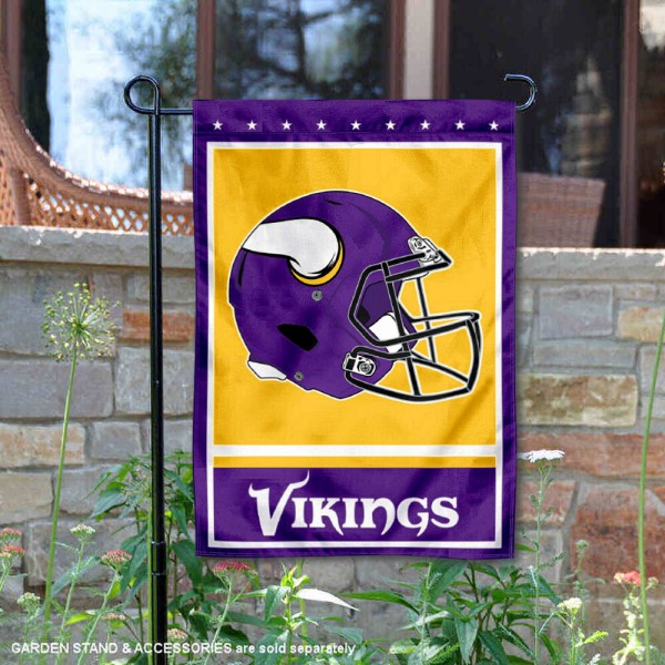 Minnesota Vikings Double-Sided Garden Flag 002 (Pls Check Description For Details)