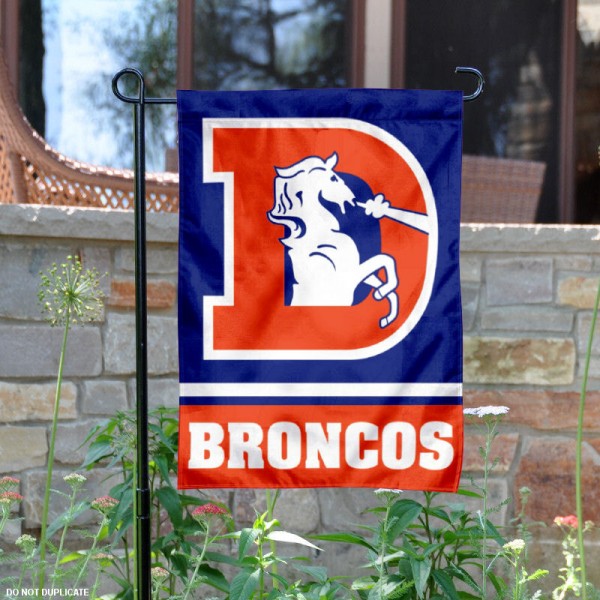 Denver Broncos Double-Sided Garden Flag 003 (Pls Check Description For Details)